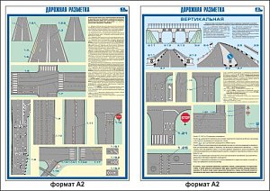Плакаты по охране труда ГАСЗНАК ГАС-П2-ДР Дорожная разметка 2 л.А2 (Бумага)