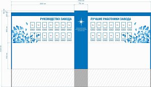 Стенд Руководство и лучшие сотрудники