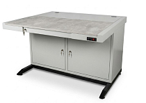 Стол оператора СЭРМ металлический с выдвижной полкой