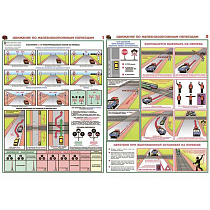 Информационный плакат Движение по железнодорожным переездам